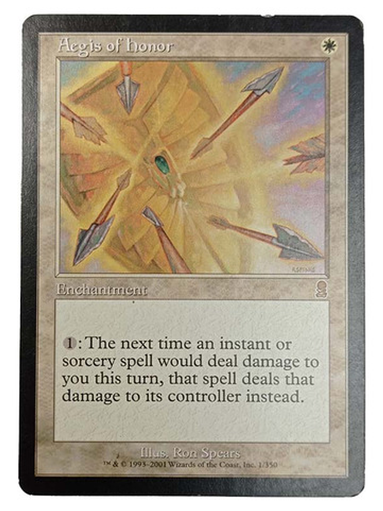 Carta Magic Aegis Of Honor [odyssey] Mtg Enchantment 1