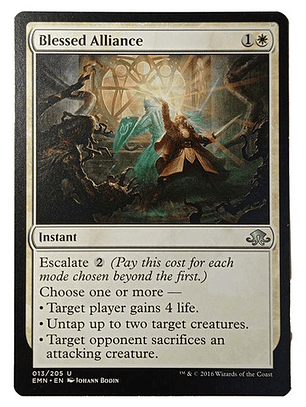 Carta Magic Blessed Alliance [eldritch] Mtg Instant