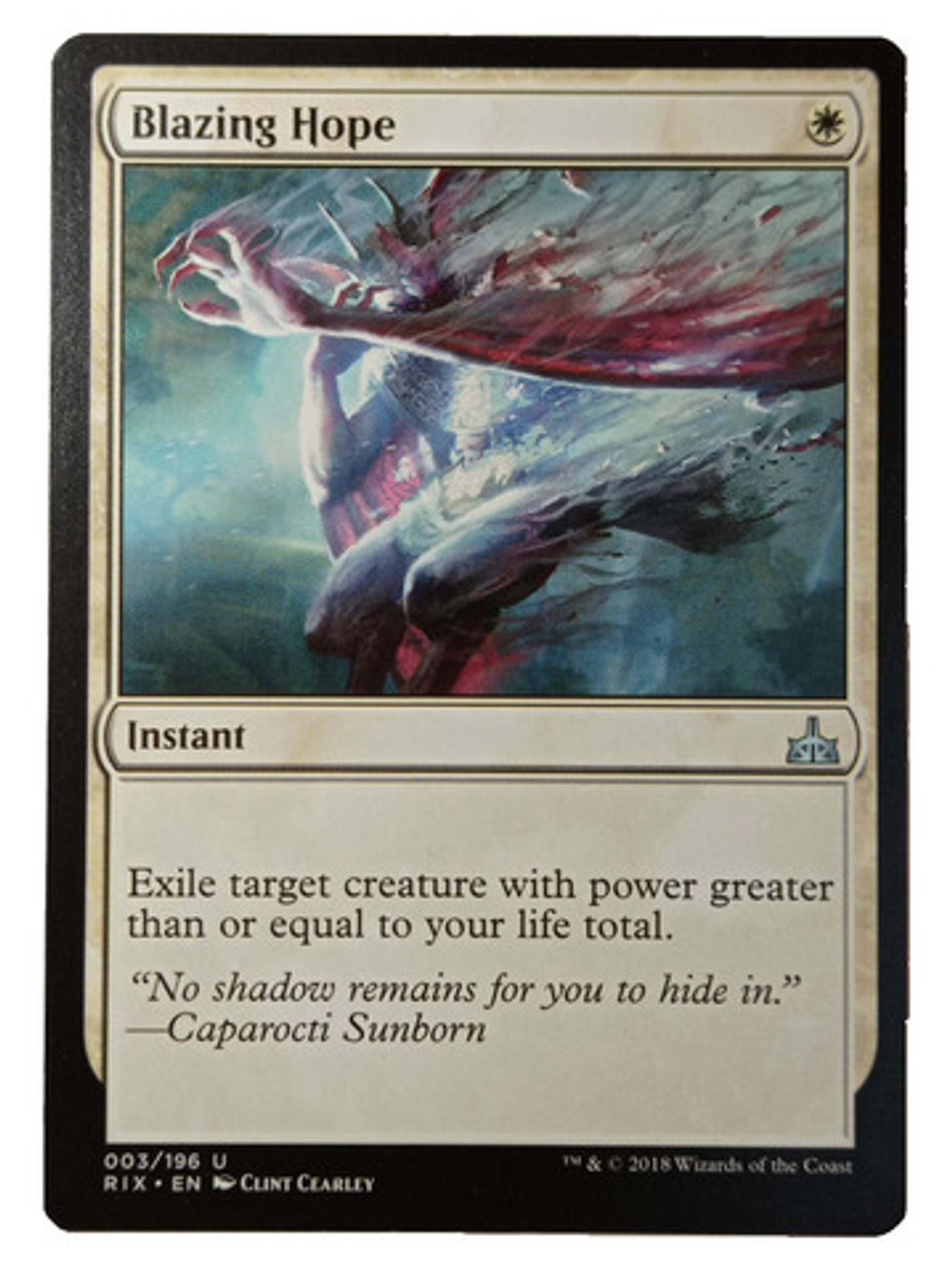 Carta Magic Blazing Hope [ixalan] Mtg Instant 1