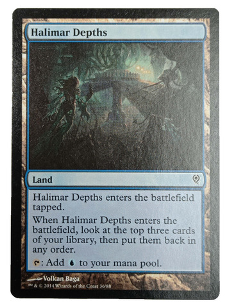 Carta Magic Halimar Depths [jace V Vraska] Mtg Land 1