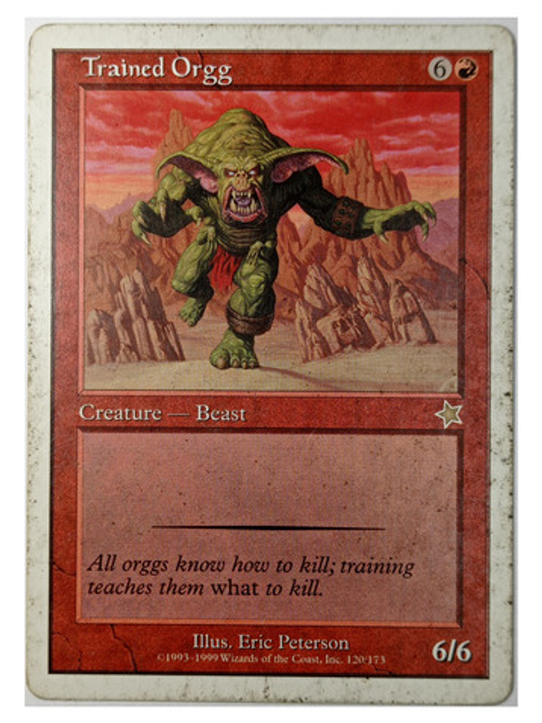 Carta Magic Trained Orgg [starter 99] Mtg Beast 1