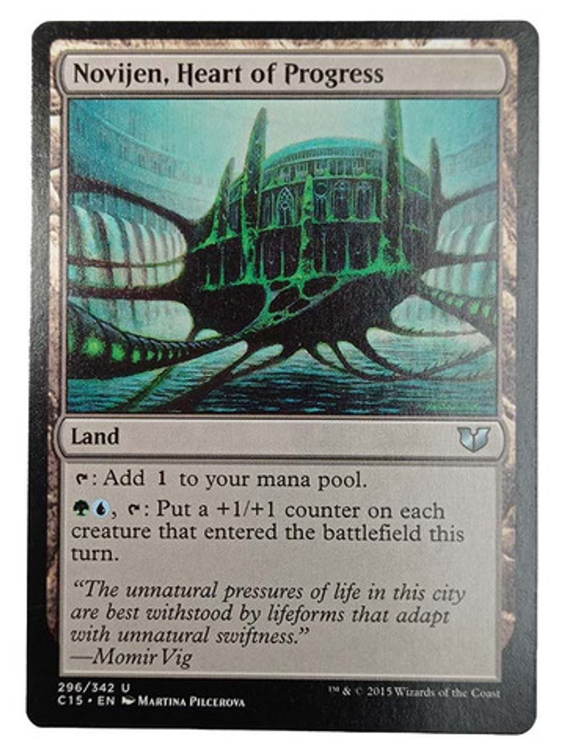 Carta Magic Novijen Heart Of Progress [c15] Mtg Land 1