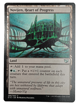 Carta Magic Novijen Heart Of Progress [c15] Mtg Land