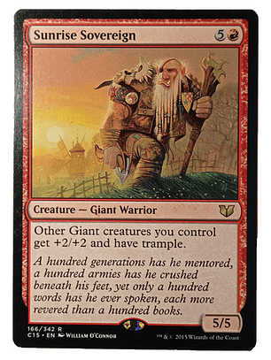 Carta Magic Sunrise Sovereign [c15] Mtg Giant Warrior