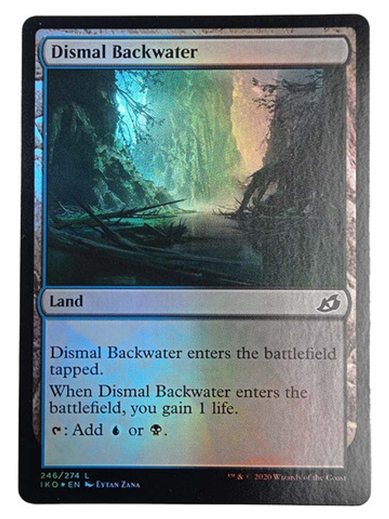 Carta Magic Dismal Backwater (foil) [ikoria] Mtg Land 1