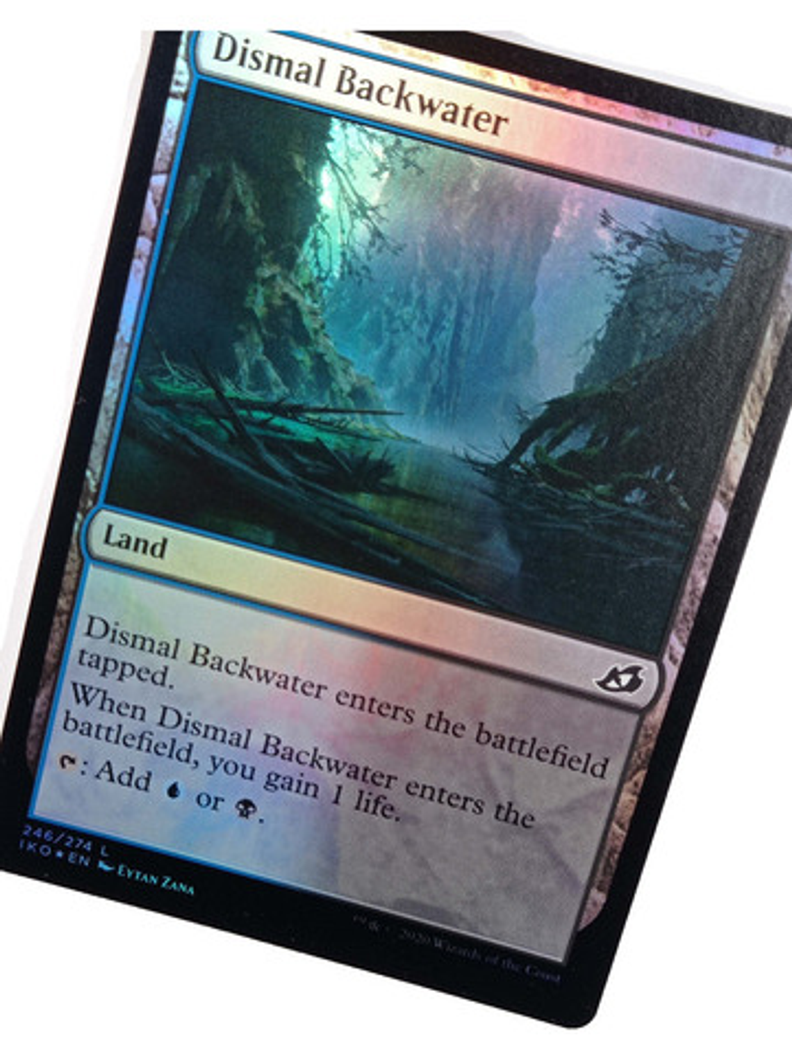 Carta Magic Dismal Backwater (foil) [ikoria] Mtg Land 3