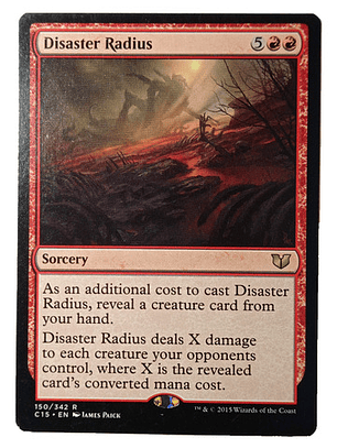 Carta Magic Disaster Radius [c15] Mtg Sorcery