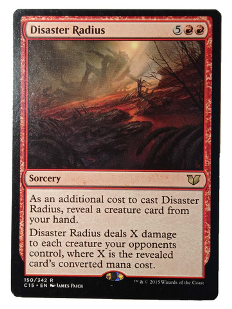 Carta Magic Disaster Radius [c15] Mtg Sorcery 1