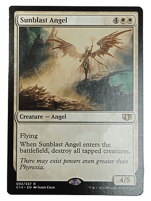 Carta Magic Sunblast Angel [c14] Mtg Angel