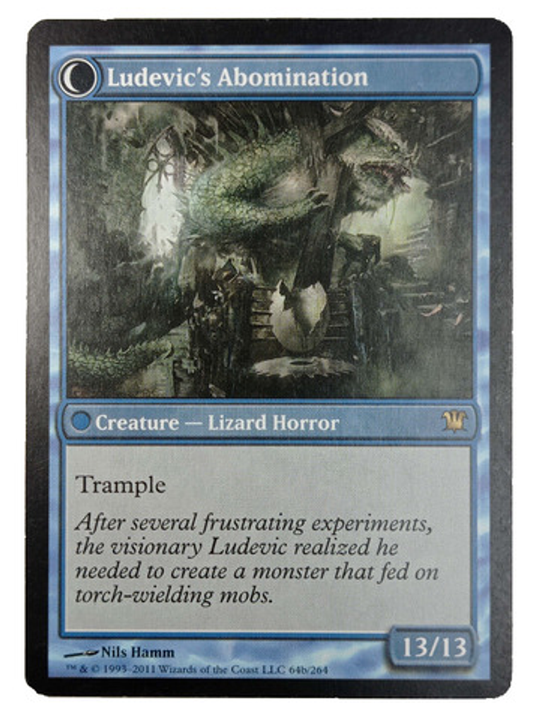 Carta Magic Ludevic's Test Subject [innistrad] Mtg Lizard 2