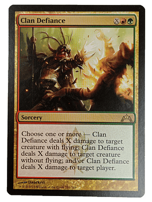 Carta Magic Clan Defiance [gatecrash] Mtg Sorcery