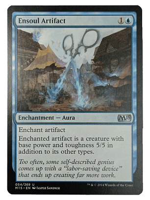 Carta Magic Ensoul Artifact [m15] Mtg Enchantment