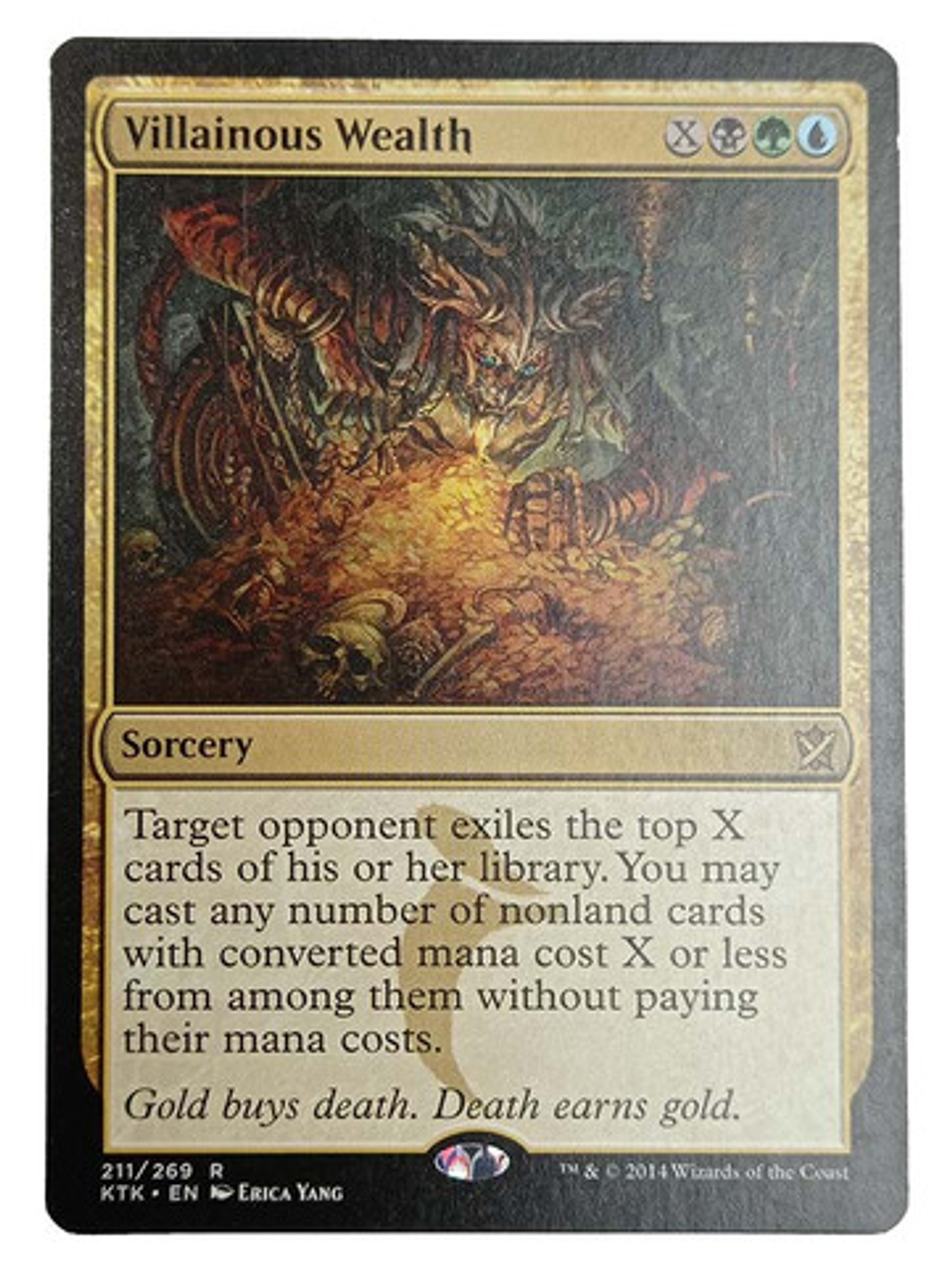 Carta Magic Villainous Wealth [tarkir] Mtg Sorcery 1