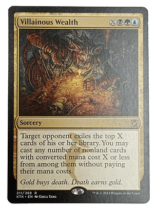 Carta Magic Villainous Wealth [tarkir] Mtg Sorcery
