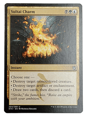 Carta Magic Sultai Charm [tarkir] Mtg Instant