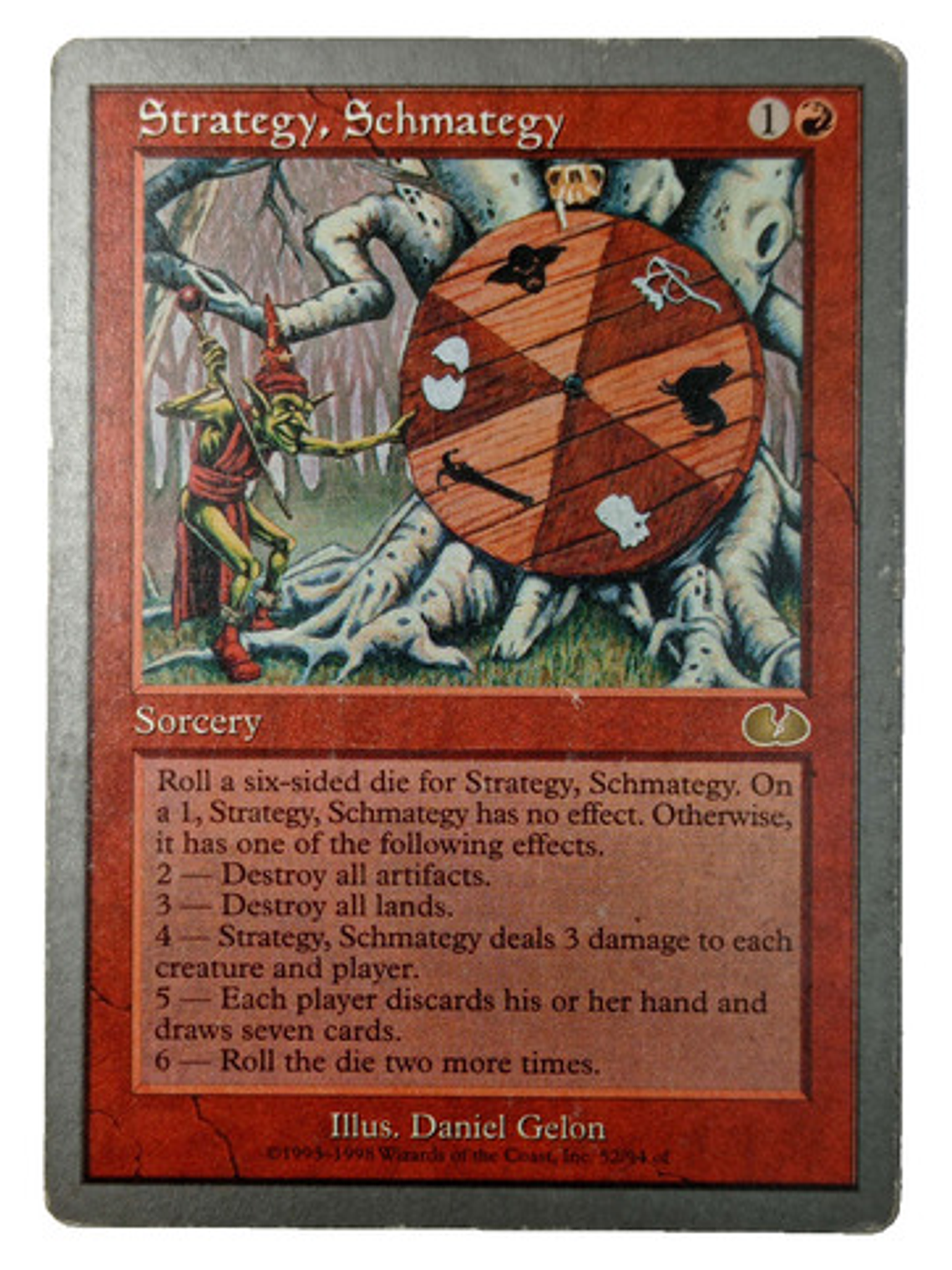 Carta Magic Strategy Schmategy [unglued] Mtg Sorcery 1