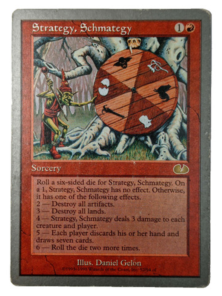 Carta Magic Strategy Schmategy [unglued] Mtg Sorcery 1