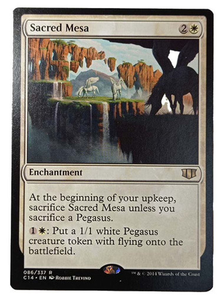 Carta Magic Sacred Mesa [c14] Mtg Enchantment 1