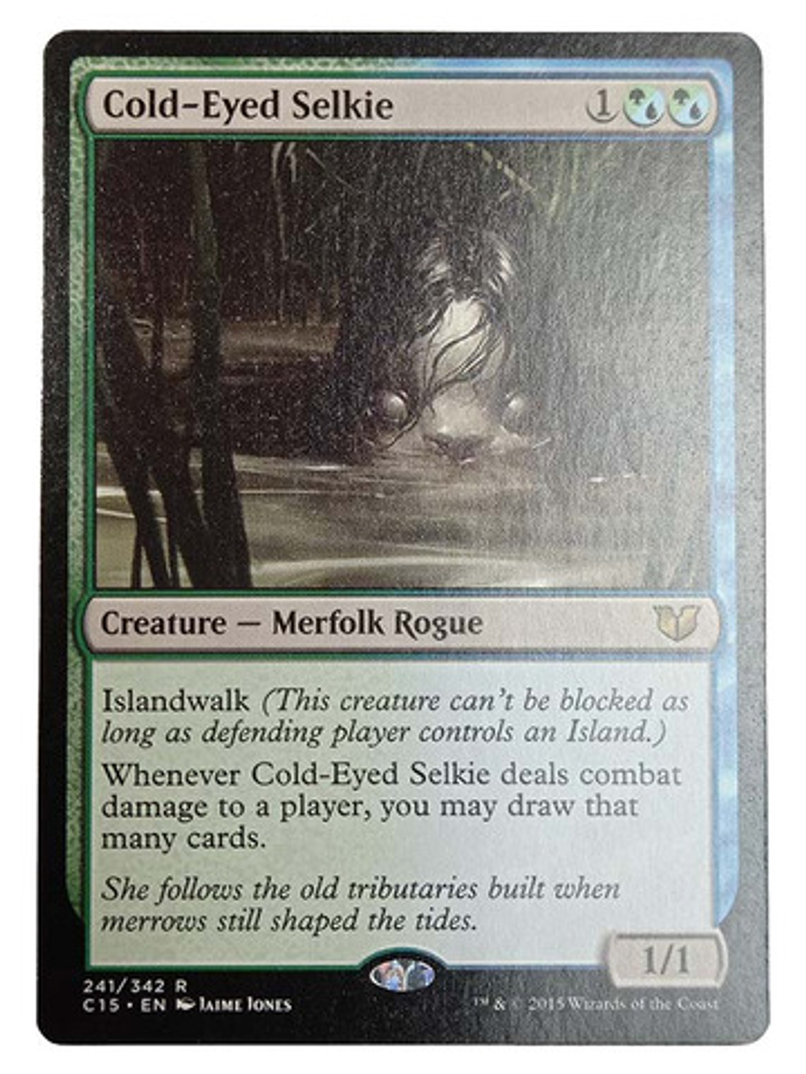 Carta Magic Cold-eyed Selkie [c15] Mtg Merfolk Rogue 1