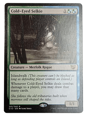 Carta Magic Cold-eyed Selkie [c15] Mtg Merfolk Rogue