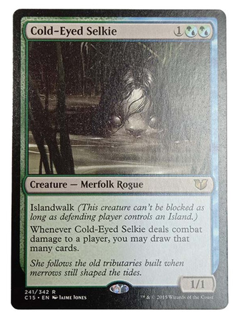 Carta Magic Cold-eyed Selkie [c15] Mtg Merfolk Rogue 1