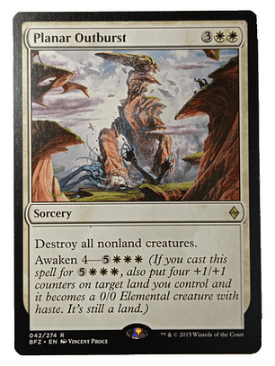 Carta Magic Planar Outburst [zendikar] Mtg Sorcery