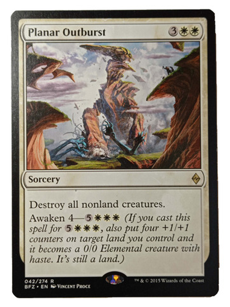 Carta Magic Planar Outburst [zendikar] Mtg Sorcery 1