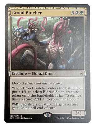 Carta Magic Brood Butcher [zendikar] Mtg Eldrazi Drone