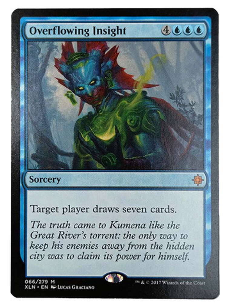 Carta Magic Overflowing Insight [ixalan] Mtg Sorcery 1