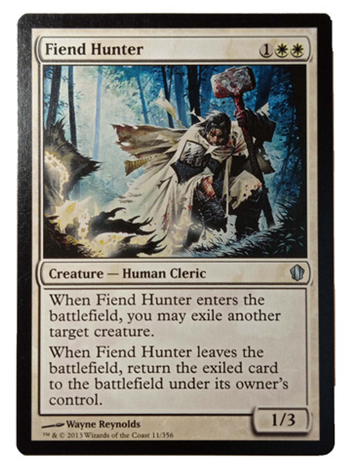 Carta Magic Fiend Hunter [c13] Mtg Human Cleric 1