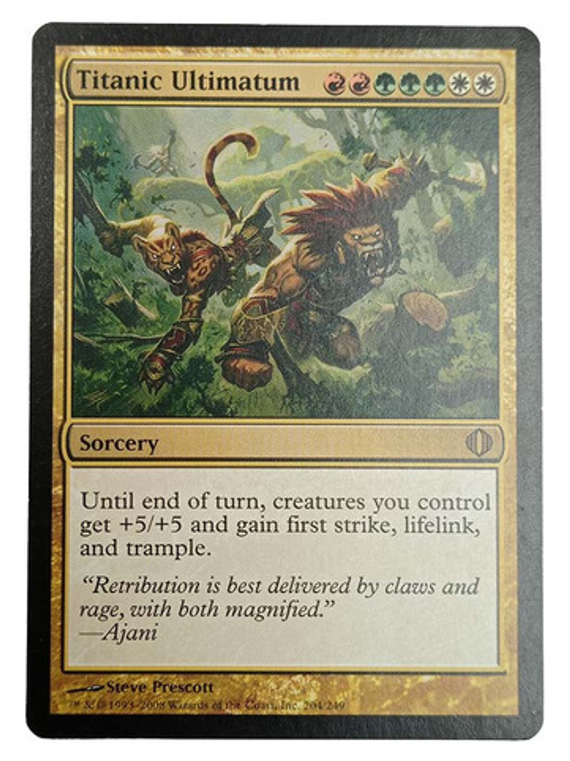 Carta Magic Titanic Ultimatum [alara] Mtg Sorcery 1