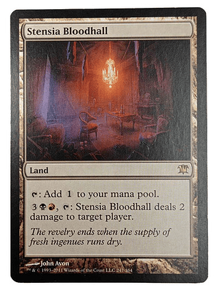 Carta Magic Stensia Bloodhall [innistrad] Mtg Land