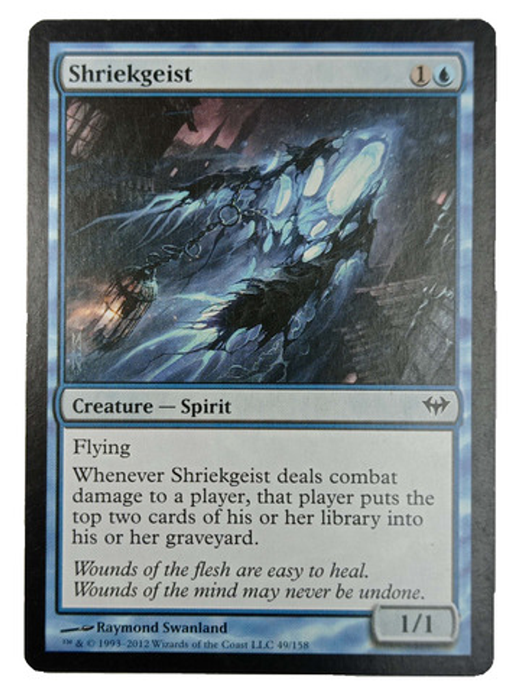 Carta Magic Shriekgeist [dark Ascension] Mtg Spirit 1