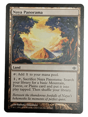 Carta Magic Naya Panorama [alara] Mtg Land