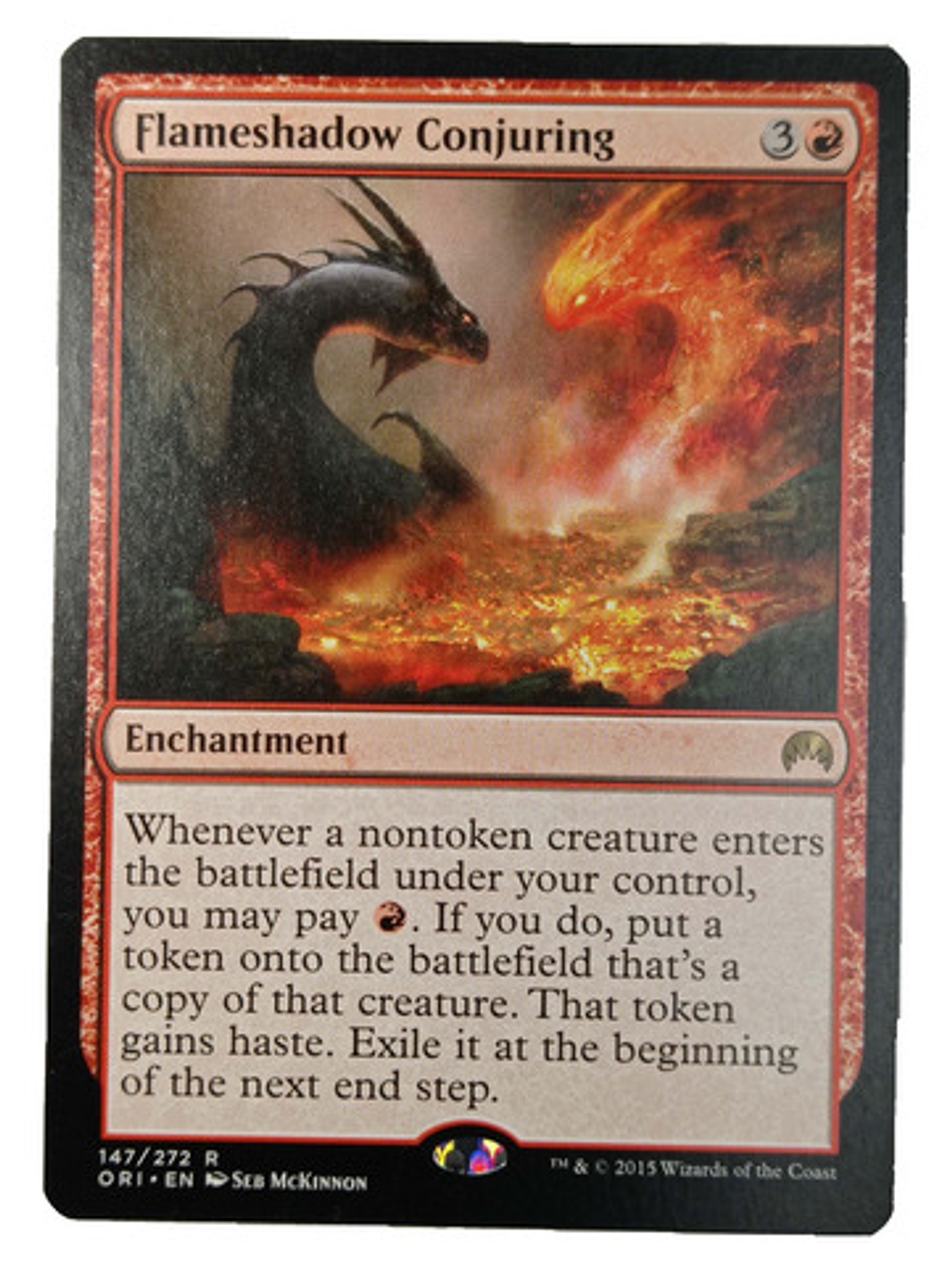 Carta Magic Flameshadow Conjuring [origins] Mtg Enchantment 1