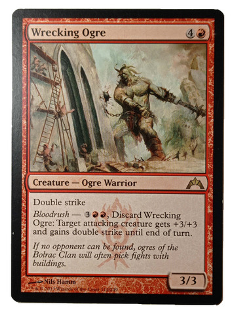 Carta Magic Wrecking Ogre [gatecrash] Mtg Ogre Warrior 1