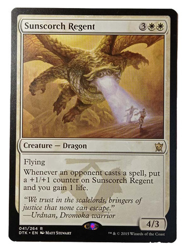 Carta Magic Sunscorch Regent [tarkir] Mtg Dragon 1
