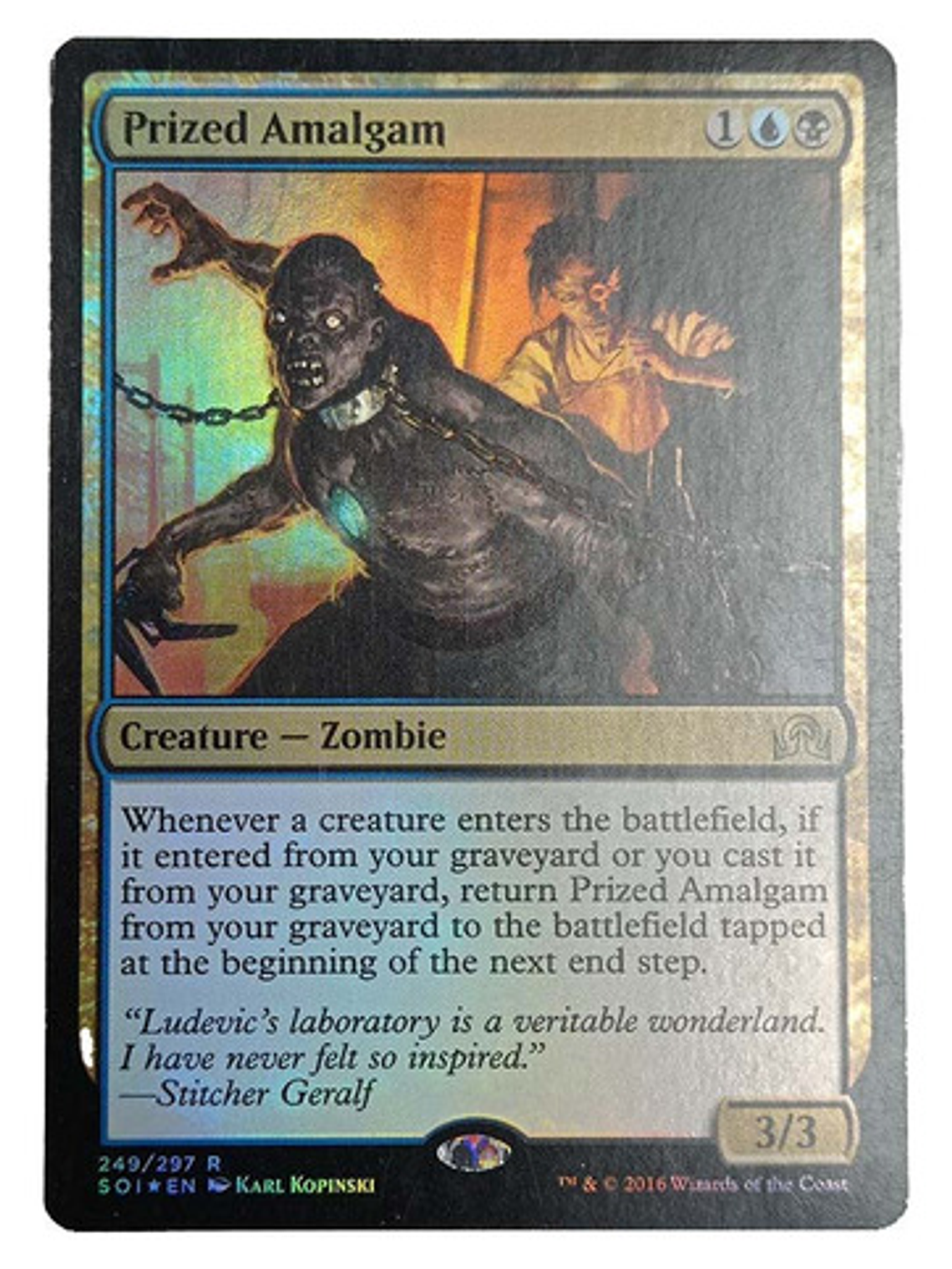 Carta Magic Prized Amalgam (foil) [innistrad] Mtg Zombie 1