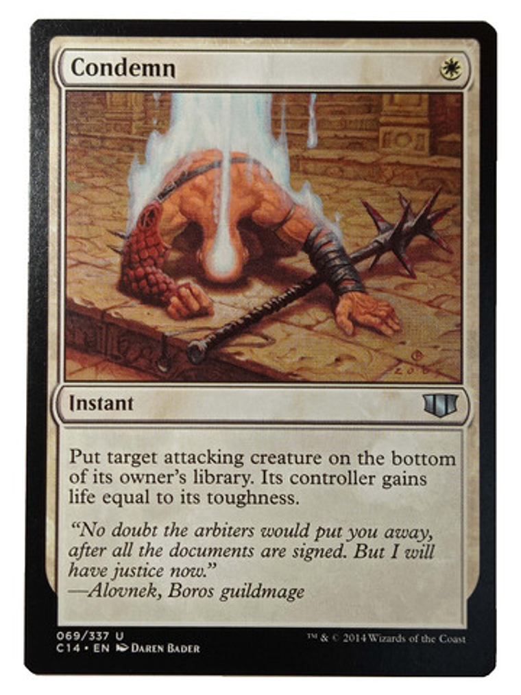 Carta Magic Condemn [c14] Mtg Instant 1