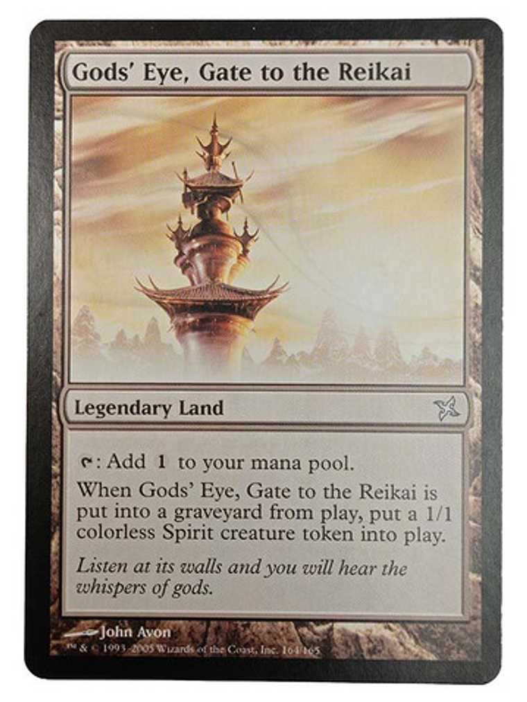 Carta Magic Gods' Eye Gate To The Reikai [kamigawa] Mtg Land 1