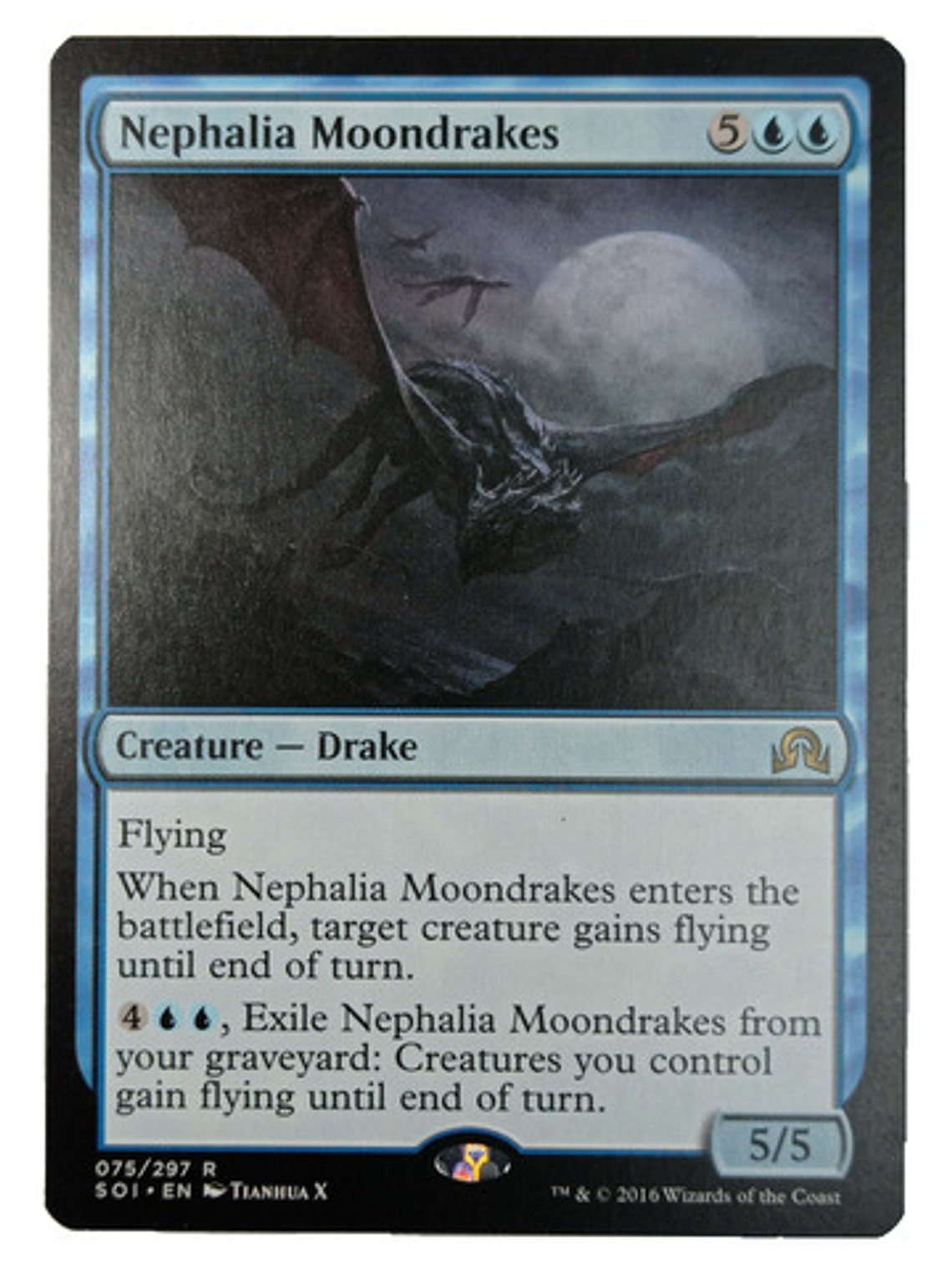 Carta Magic Nephalia Moondrakes [innistrad] Mtg Drake 1