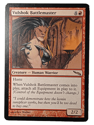 Carta Magic Vulshok Battlemaster [mirrodin] Mtg Warrior