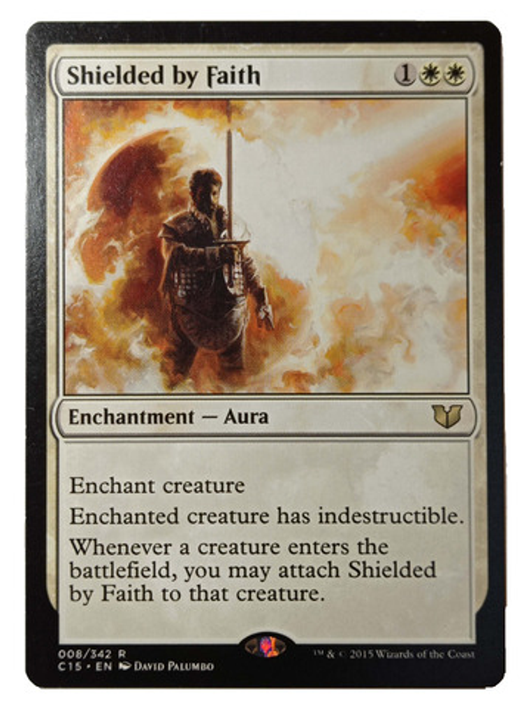 Carta Magic Shielded By Faith [c15] Mtg Enchantment 1