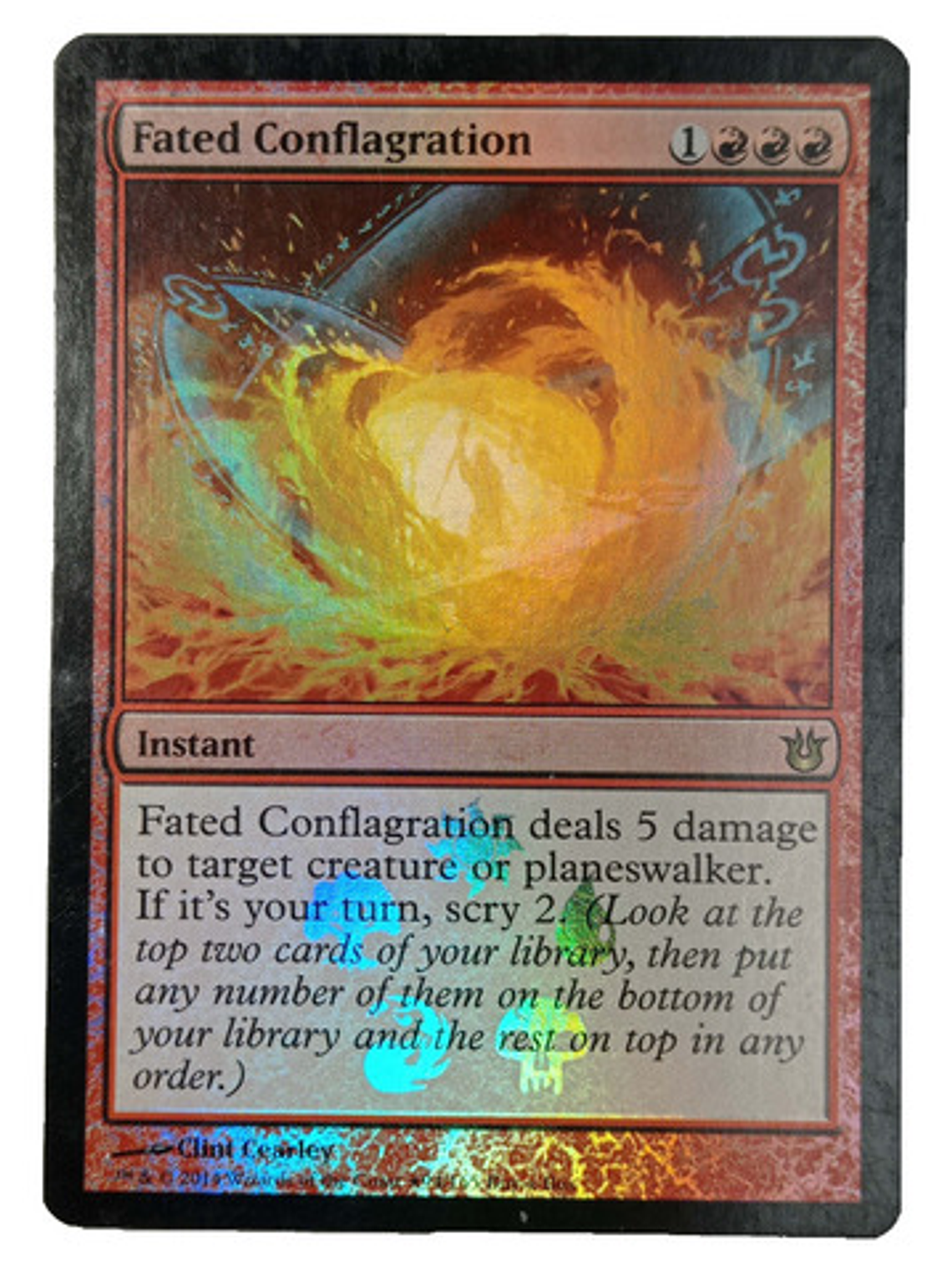 Carta Magic Fated Conflagration (foil) [born Gods] Mtg Promo 1
