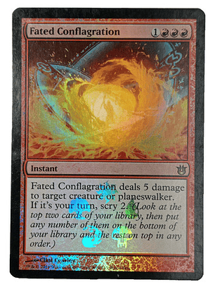 Carta Magic Fated Conflagration (foil) [born Gods] Mtg Promo