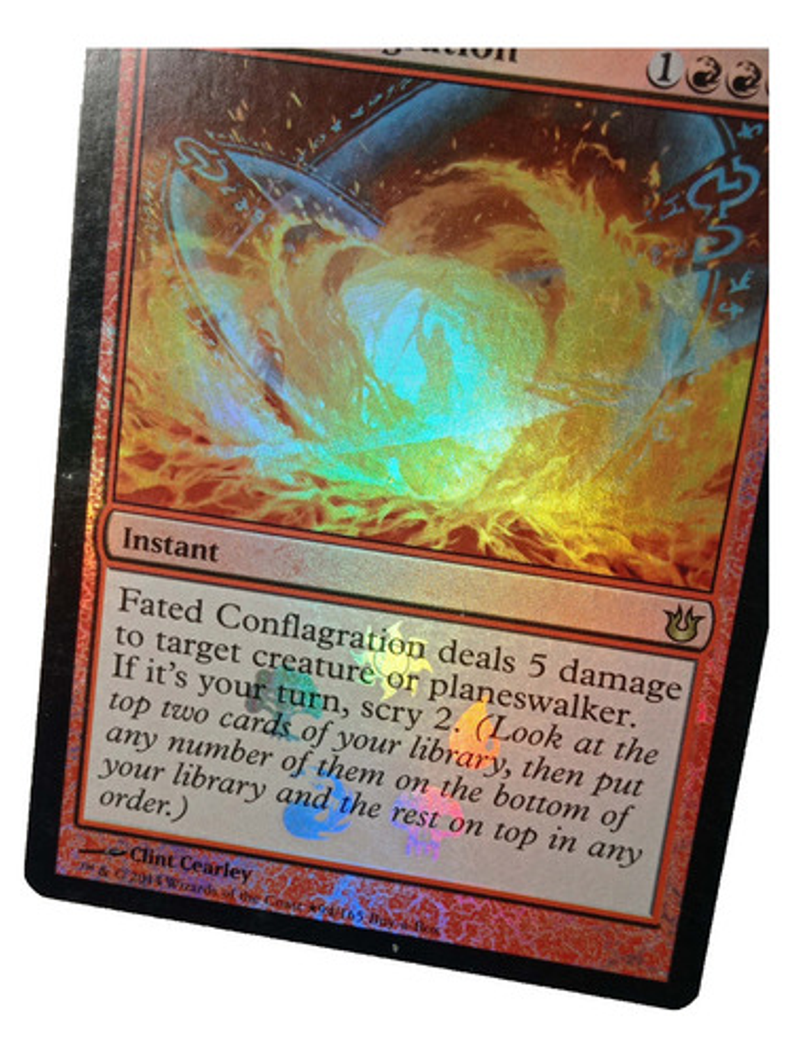 Carta Magic Fated Conflagration (foil) [born Gods] Mtg Promo 2