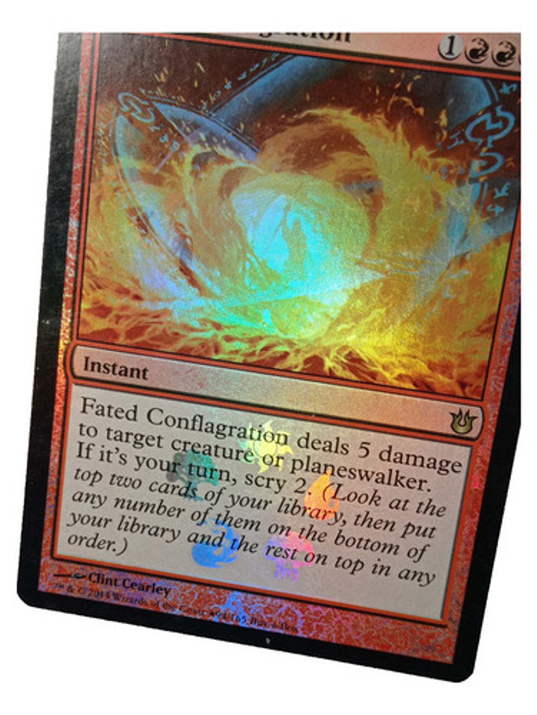 Carta Magic Fated Conflagration (foil) [born Gods] Mtg Promo 2