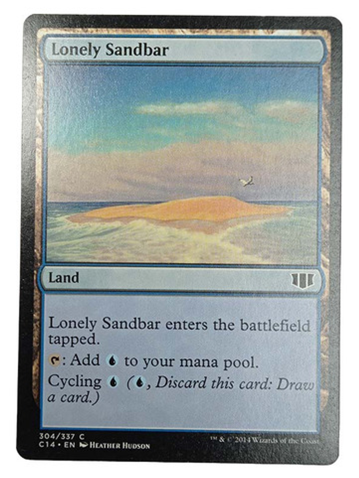 Carta Magic Lonely Sandbar [c14] Mtg Land 1