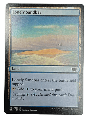 Carta Magic Lonely Sandbar [c14] Mtg Land
