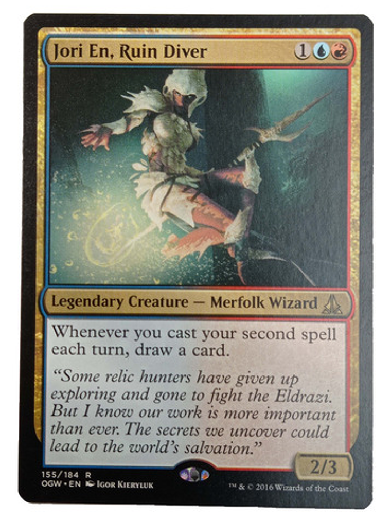 Carta Magic Jori En Ruin Diver [gatewatc] Mtg Merfolk Wizard 1